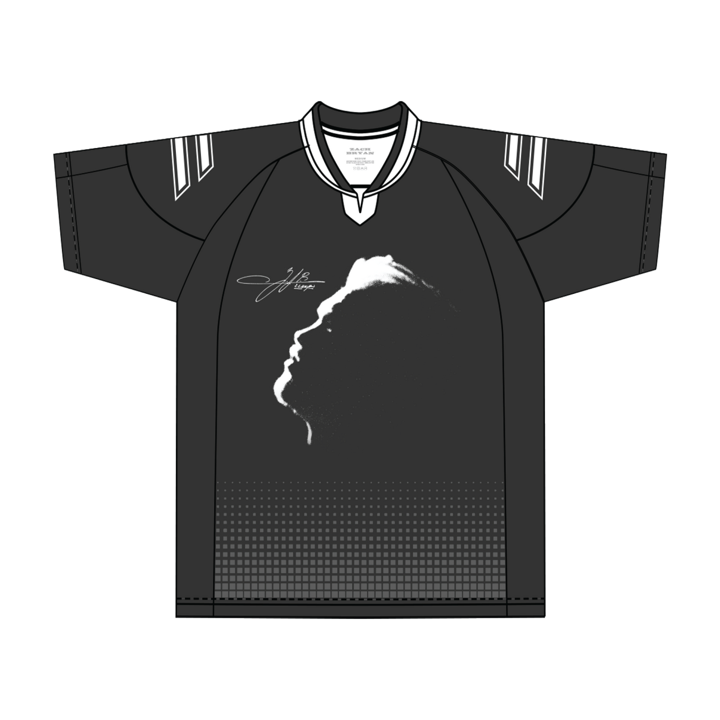 Black Zach Bryan Football T-Shirt