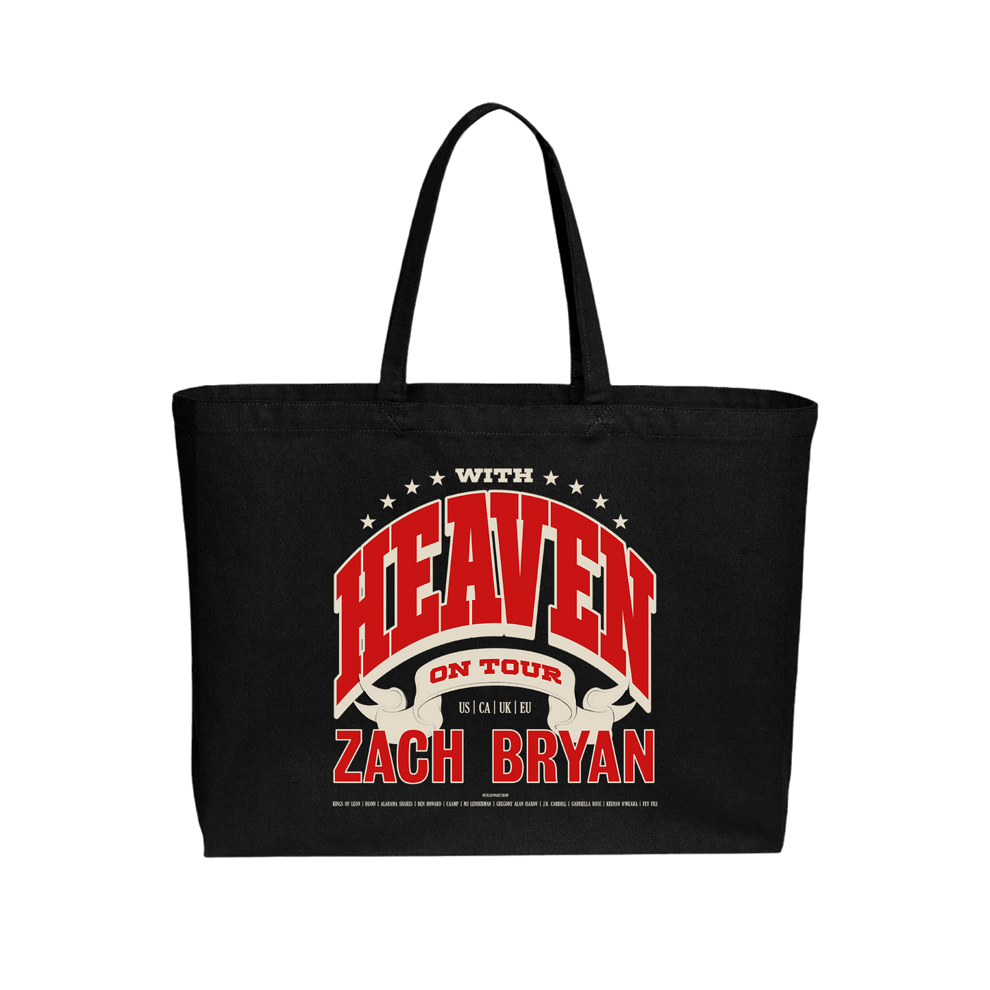 With Heaven On Top | Black Tote Bag