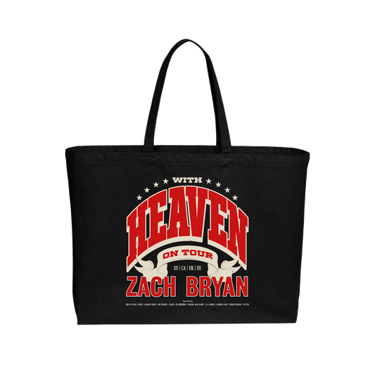 With Heaven On Top | Black Tote Bag