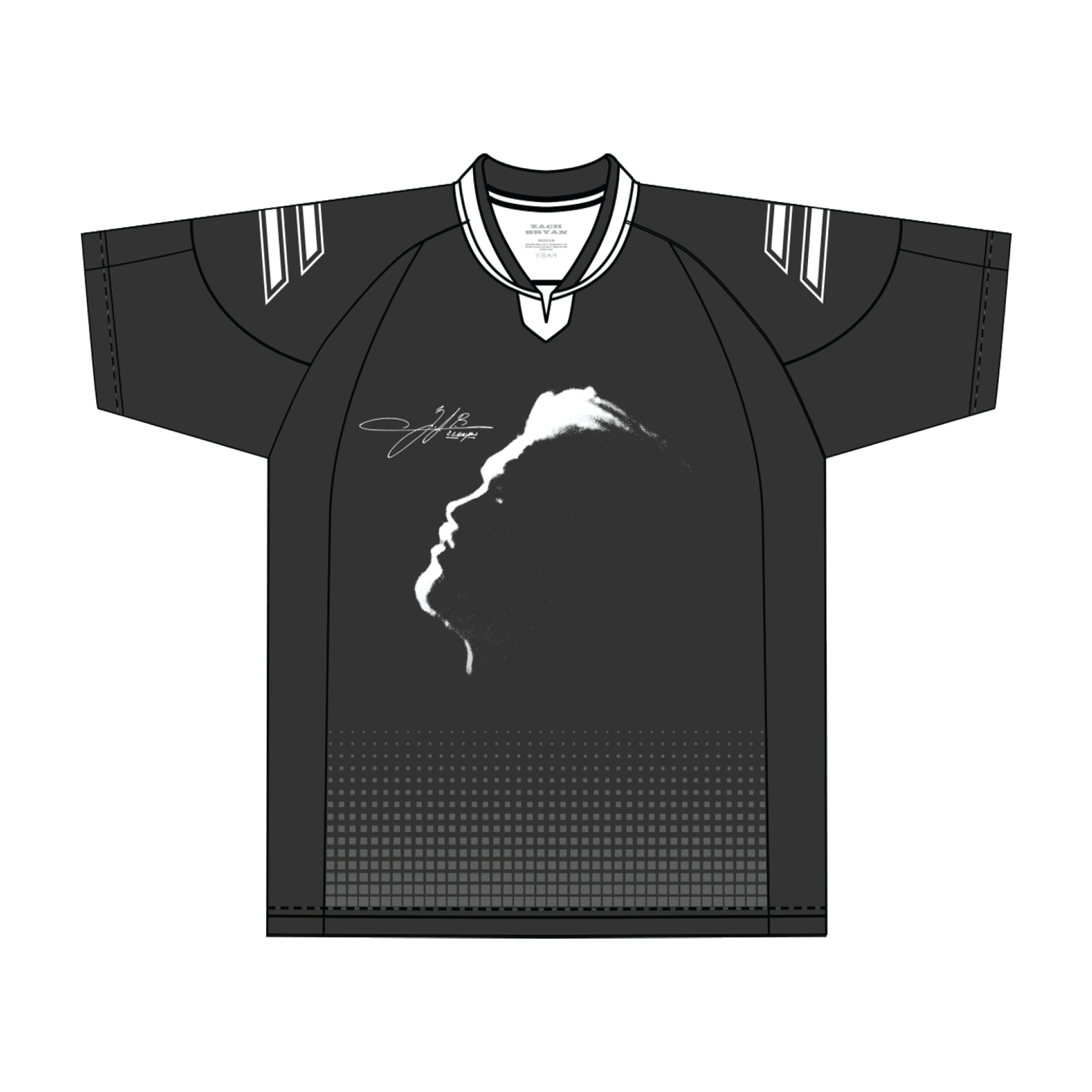 Black Zach Bryan Football T-Shirt