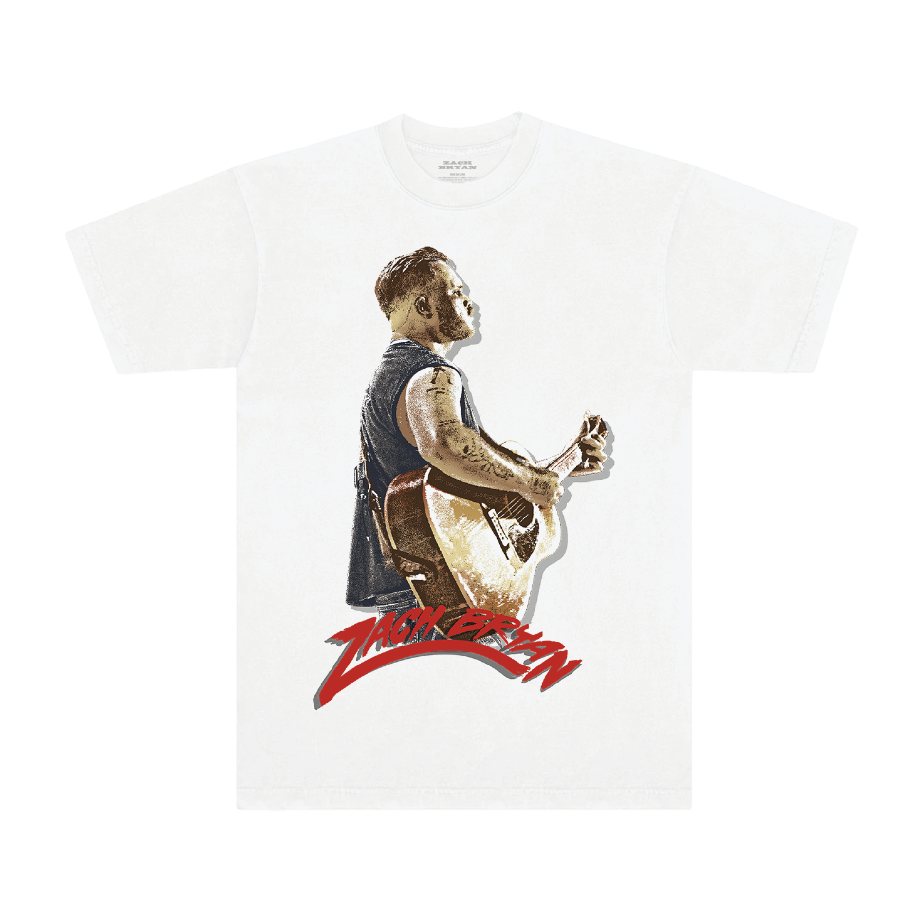 White Zach Bryan Graphic T-Shirt