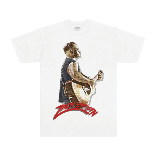 White Zach Bryan Graphic T-Shirt