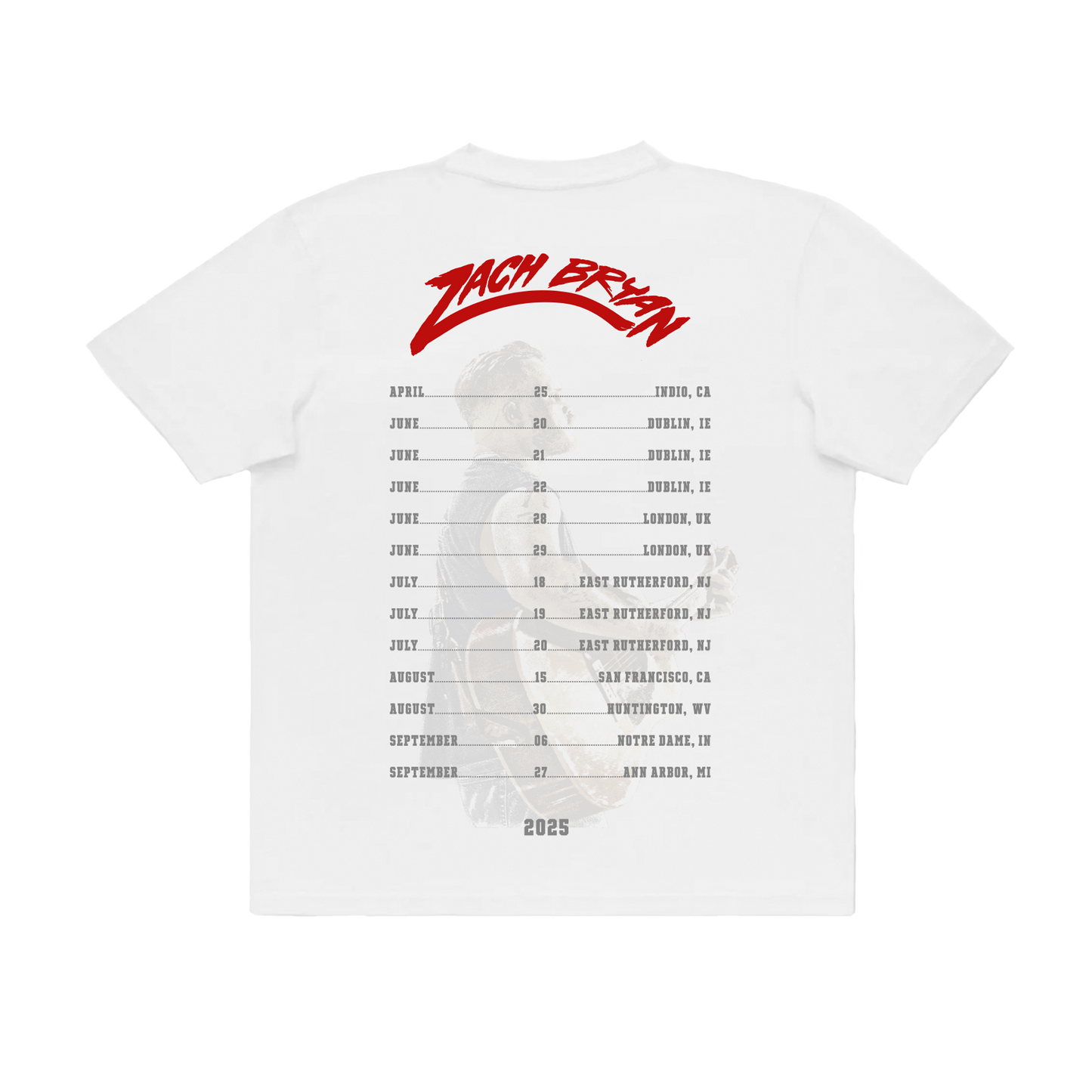 White Dated T-Shirt