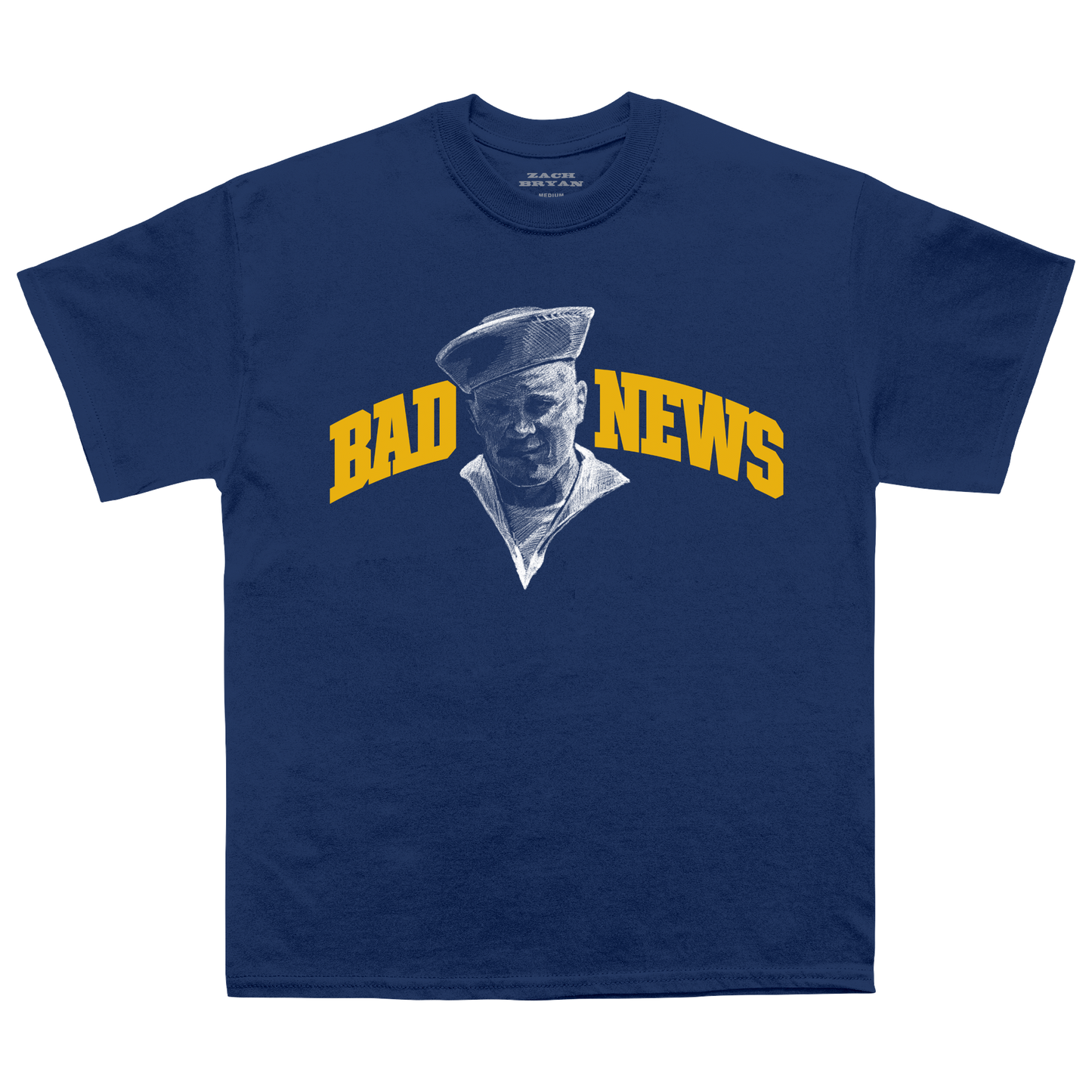 With Heaven On Top | Bad News Blue T-Shirt